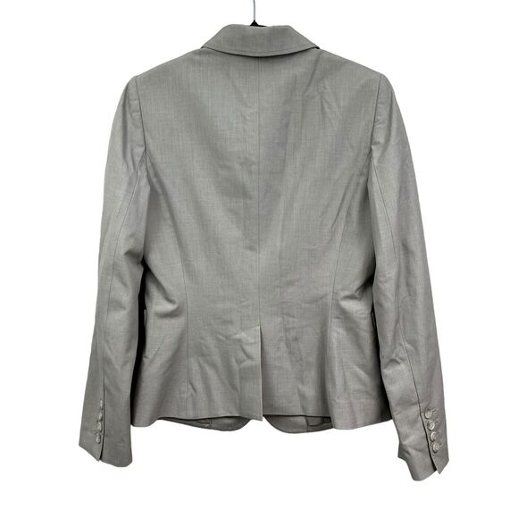 The Limited Womens Blazer Suit 3 Button Vented Lined Long Sleeve Light Gray Sz 6 - Picture 4 of 5
